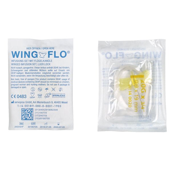 Wing - Flo Flügelkanülen - grau - Wing - Flo