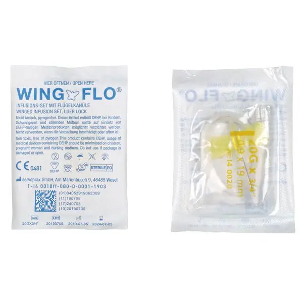 Wing - Flo Flügelkanülen - grau - Wing - Flo
