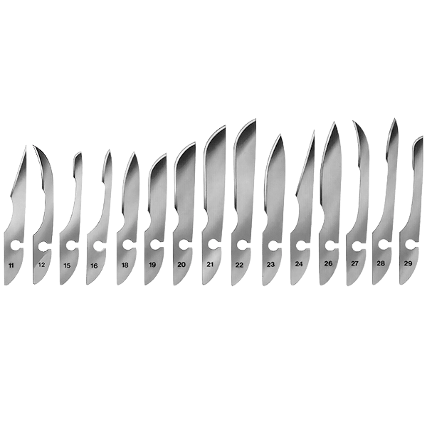 Scalpel handles - Glattem Hohlheft - Bayha