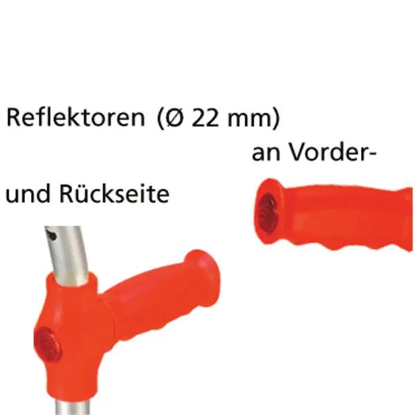 Gehstütze für Kinder - rot - gelb - blau Kombination - Ossenberg GmbH