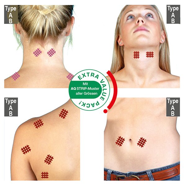 Gittertape - pack - Packung mit 20 Blatt - rot - AQ - Strip