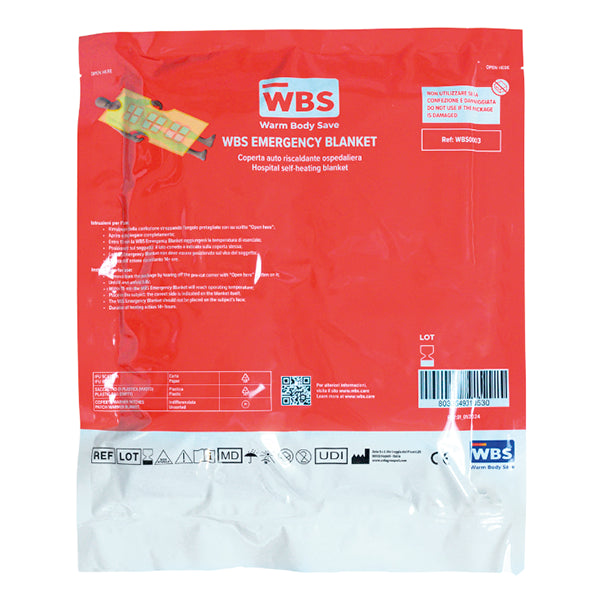 WBS Selbstheizende Rettungsdecke zur Hypothermie-Prävention