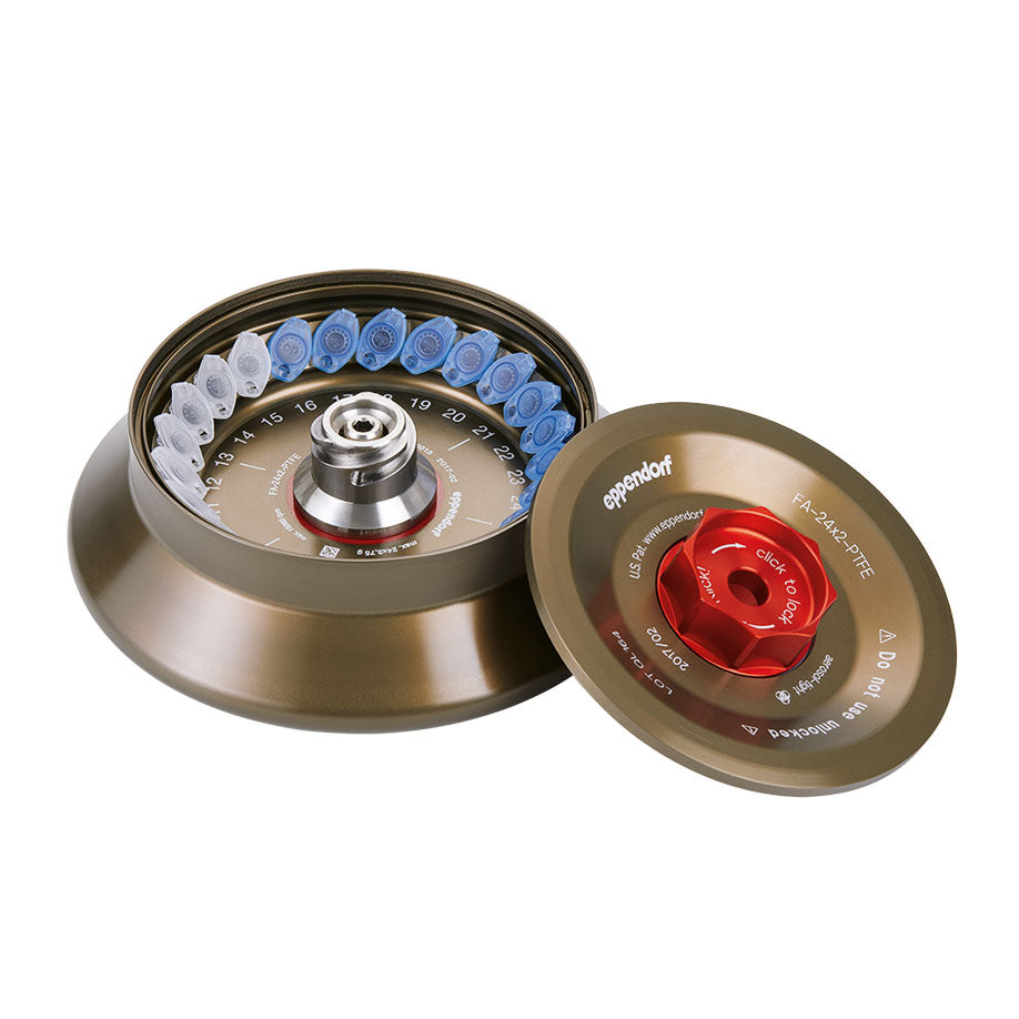 Rotor FA-24x2-PTFE aerosol-tight, including aerosol-tight rotor lid