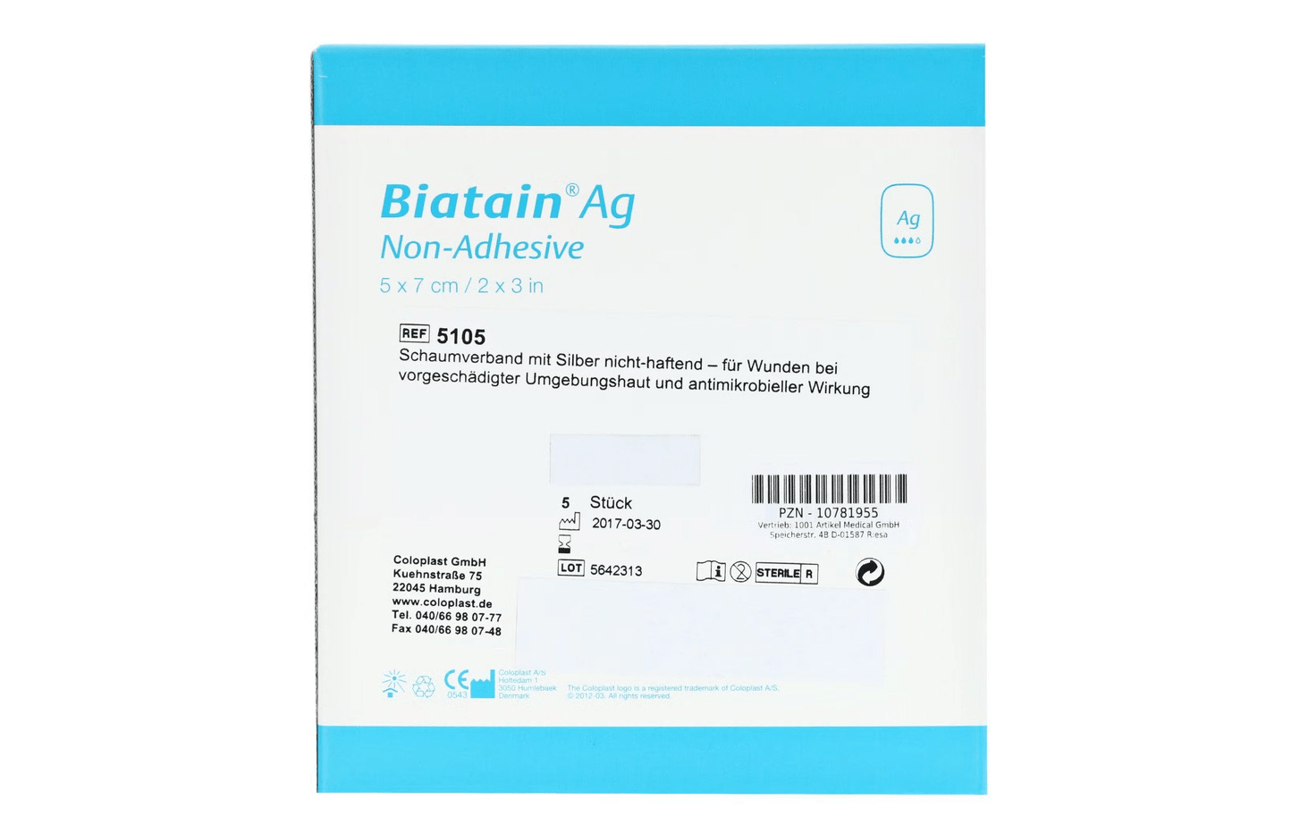 Wundpflaster Schaumverband (nicht haftend) - Coloplast GmbH