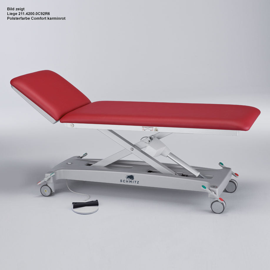 ntersuchungs- und Behandlungsliege, elektromotorisch höhenverstellbar