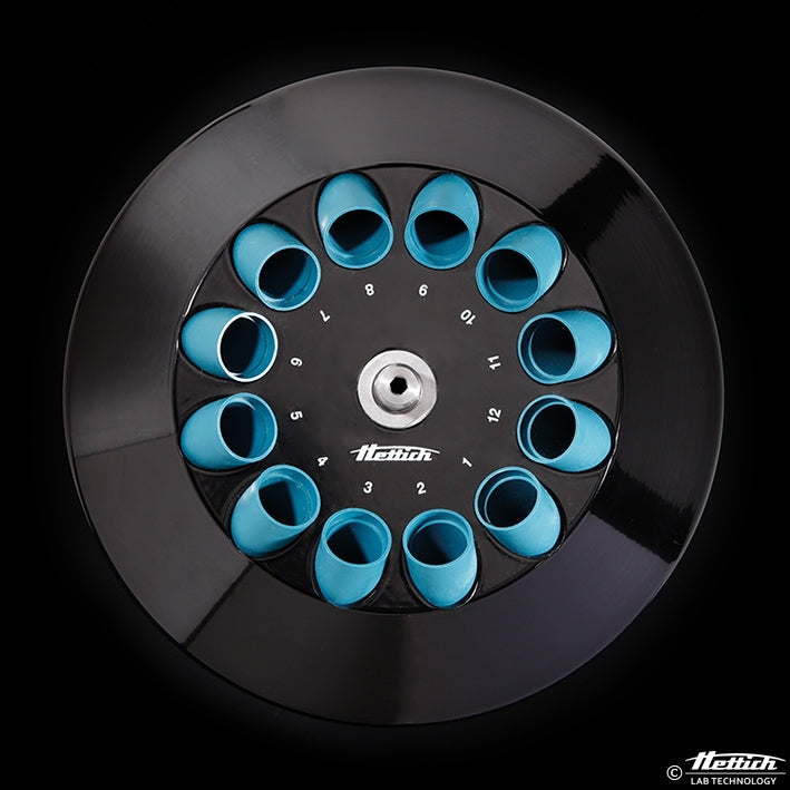 Angle rotor 12-place, PA, complete with sleeves, angle 35°