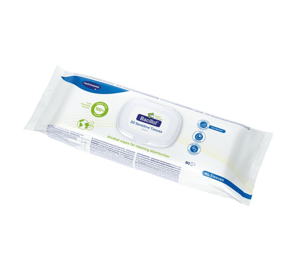 PAUL HARTMANN AGBacillol 30 Sensitive Green Tissues XL FlächendesinfektionstücherDocMed GmbH