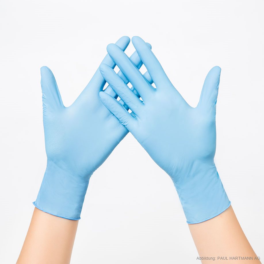 Peha-soft nitrile blue powderfree, U.-Handschuhe, unsteril