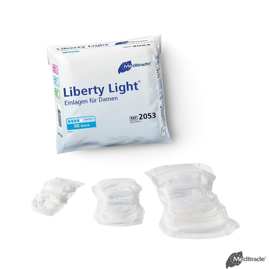 MeditradeLiberty Light Extra Inkontinenzvorlagen blau, 31,5 x 12 cmDocMed GmbH