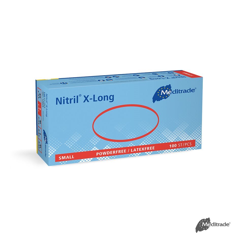 MeditradeNitril 3000 Blue X-Long U.-Handschuhe PF latexfrei, unsterilDocMed GmbH