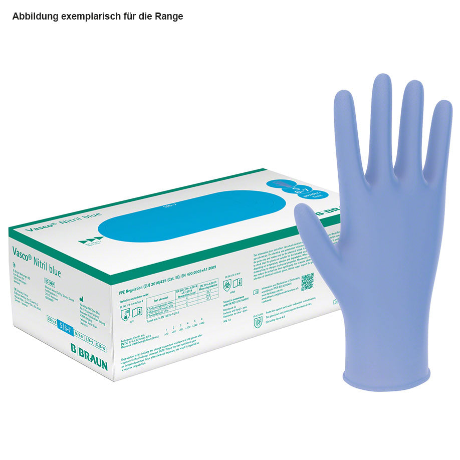 Vasco Nitril blue U.-Handschuhe