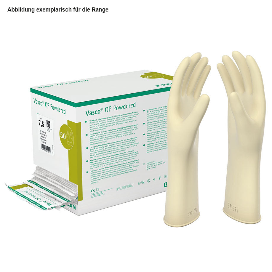 Vasco OP powdered OP-Handschuhe Latex, steril