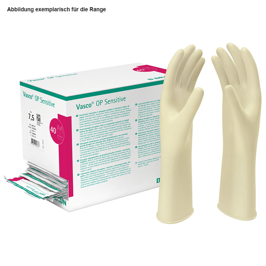 Vasco OP-Handschuhe Sensitiv PF, Naturlatex, steril