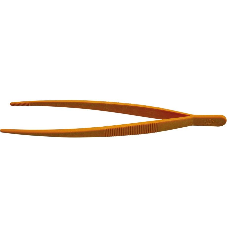 Tweezers, POM, yellow, blunt, elastic