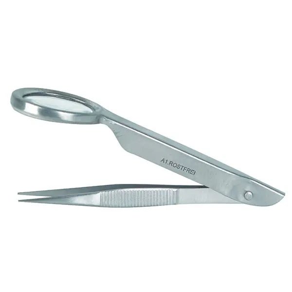 Splitterpinzette mit Lupe - Servoprax