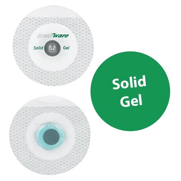 Microtape Lochvlies‑Elektrode Solid Gel – grün - Mediware