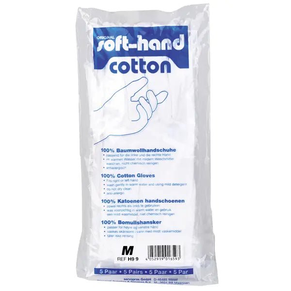 Cotton Zwirnhandschuhe - Paarweise im Karton - Soft - Hand