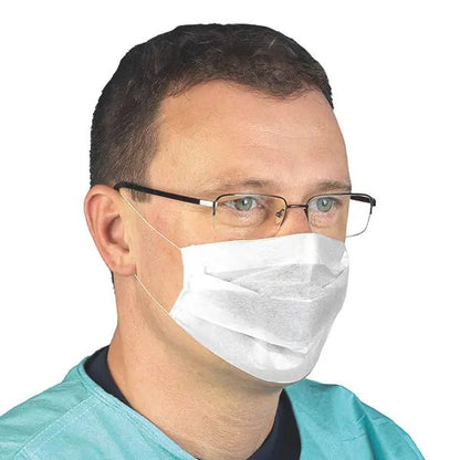 Einweg Mund - Nasen - Bedeckung 2 - lagig - zweilagig / weiß - Mediware