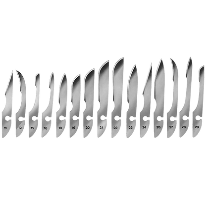 Scalpel handles - Glattem Hohlheft - Bayha