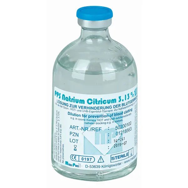 Natriumcitrat Lösung 3,13 % - 100 ml Durchstichflasche - MediPac GmbH