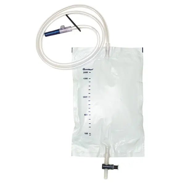 Urinbeutel 2 Liter steril, mit Punktionskammer - DCT Katheter