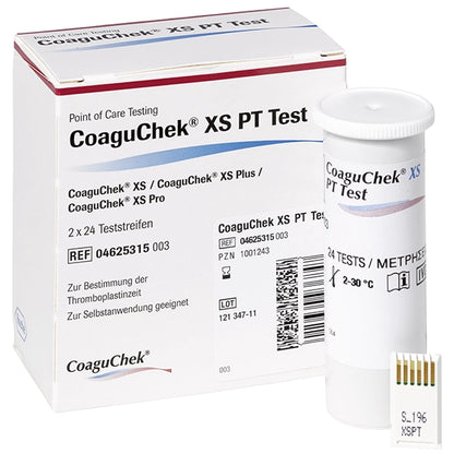 CoaguChek XS PT Test 48 Teststreifen