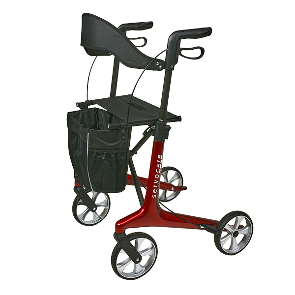 Carbon Rollator mit PU-Bereifung