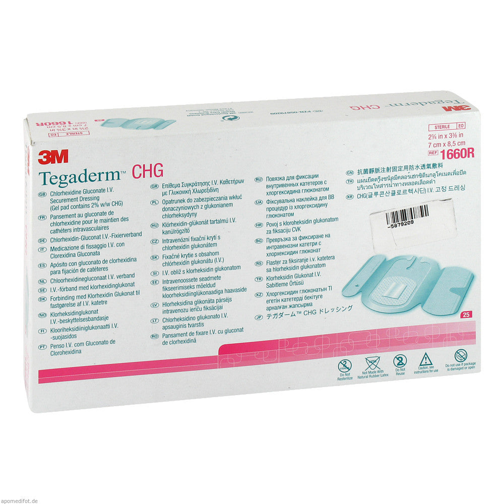 Tegaderm CHG Chlorhexidine Gluconate IV Fixation Dressing
