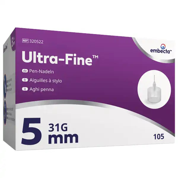 Embecta Micro-Fine Ultra-Fine Pen-Kanülen 31G x 5 mm