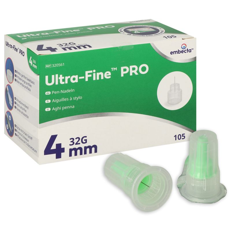 Embecta Micro-Fine Ultra-Fine PRO Pen Needles 32G x 4 mm