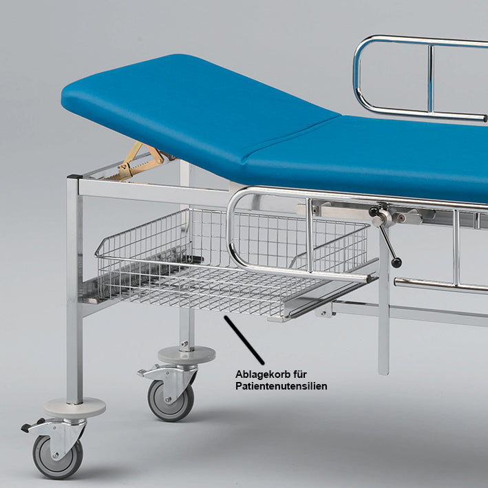 Storage basket for patient supplies