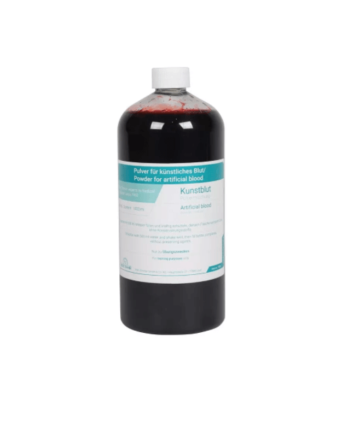 Blutpulver für 1000 ml Kunstblut – praktische Lösung für realistische Blutsimulation - Erler - Zimmer