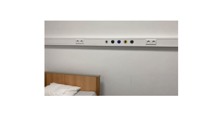 Aufkleberset "Anschlüsse medizinische Gase" – 5 - teiliges 3D - Aufkleber - Set - Erler - Zimmer