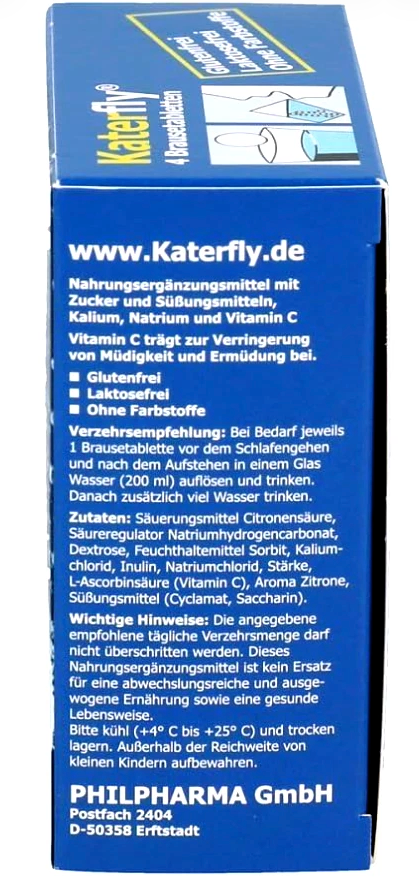 Katerfly Elektrolyt-Vitamin C-Komplex Brausetabletten