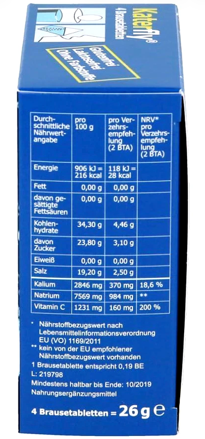Katerfly Elektrolyt-Vitamin C-Komplex Brausetabletten
