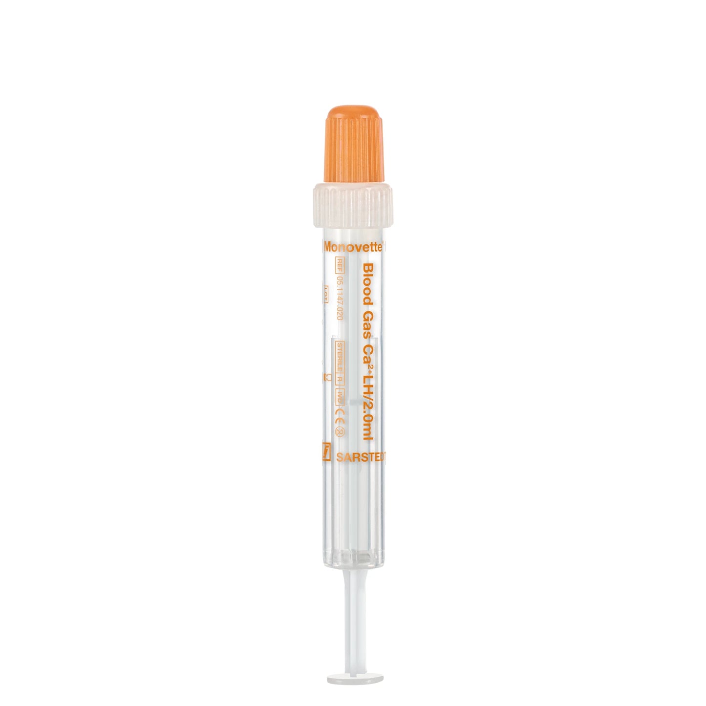 Sarstedt Blutgas-Monovette Ca2+ LH 2 ml Luer (m) (66 x 11 mm)