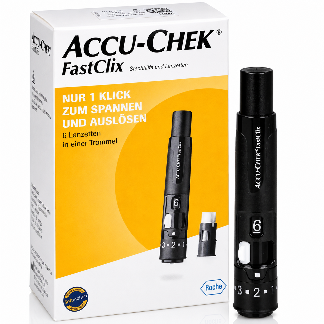 Accu-Chek FastClix set, lancing device with 12 lancets