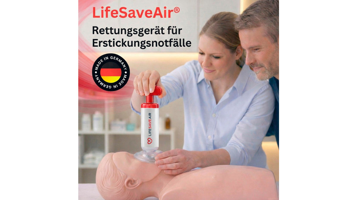LifeSaveAir Rettungspumpe bei Erstickungsnotfällen