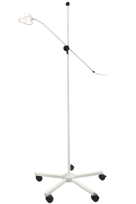 Mach LED 110 Spotleuchte Stativmodell auf 5-Fuß-Stativ mit Einhandhöhenverstellung