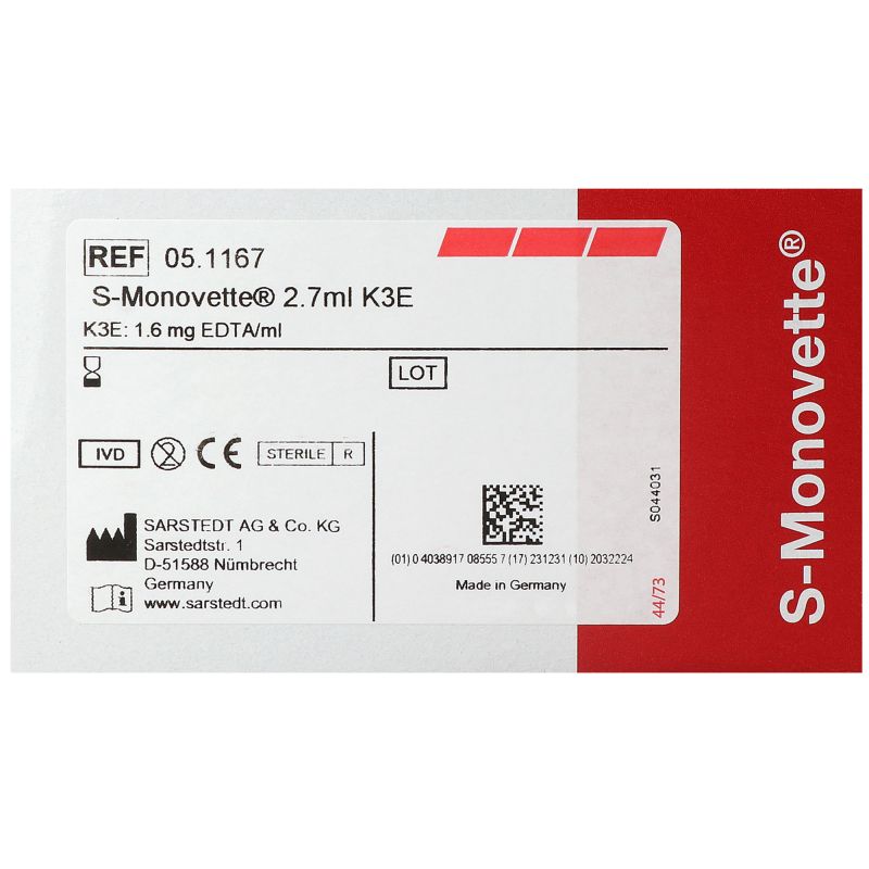 S-Monovette Blood Count