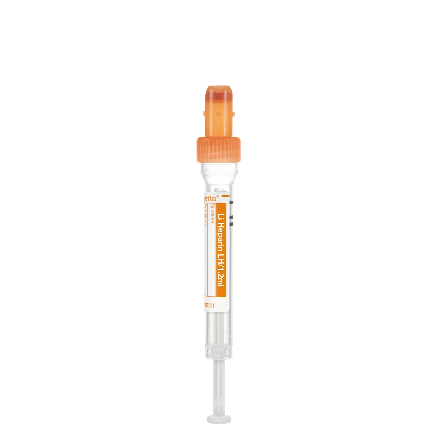 Sarstedt S-Monovette Lithium-Heparin LH 1,2 ml Orange (66 x 8 mm)