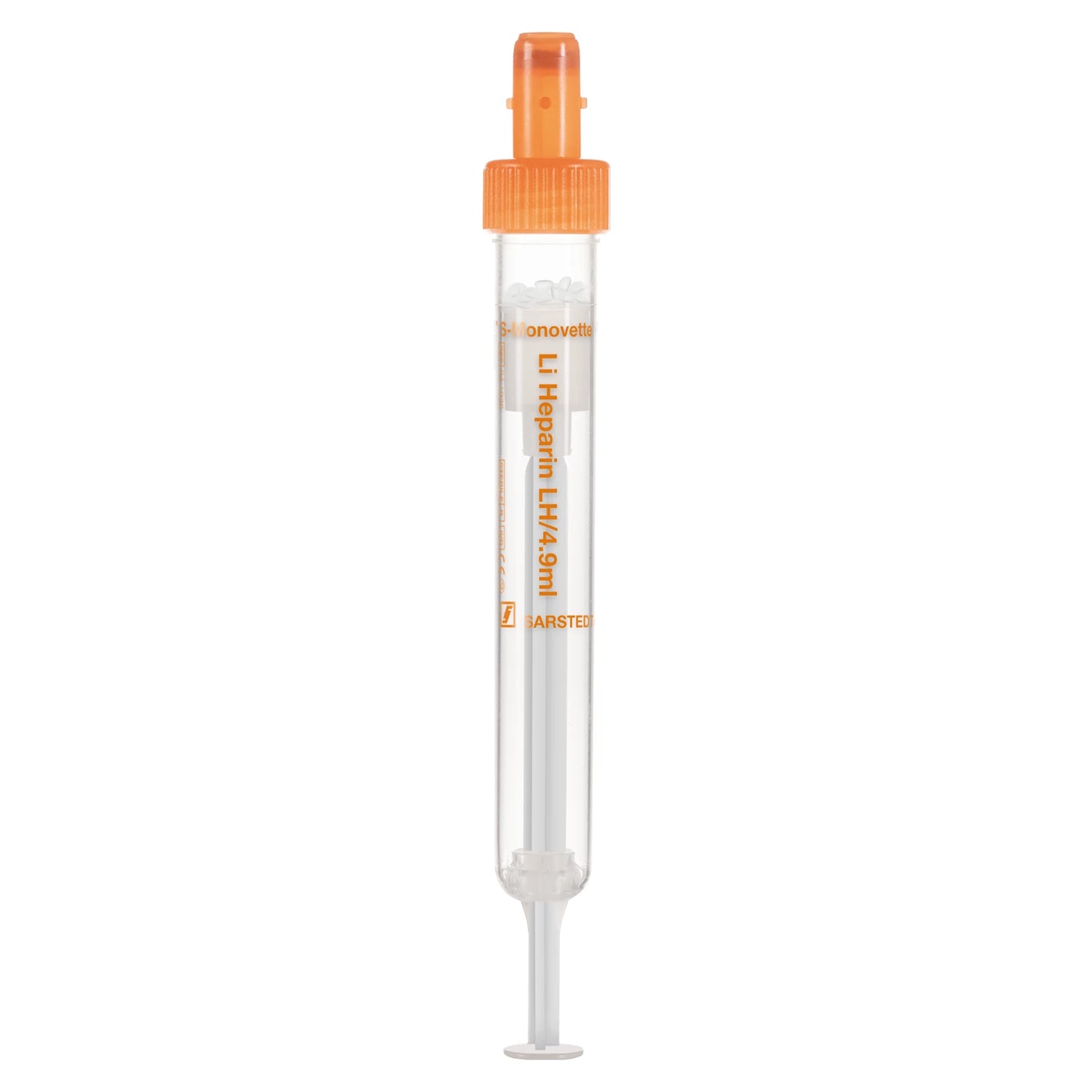Sarstedt S-Monovette Lithium-Heparin LH 4,9 ml Orange (90 x 13 mm)