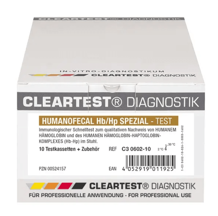 Humanofecal Hb/Hp Spezial Stuhltest - CLEARTEST