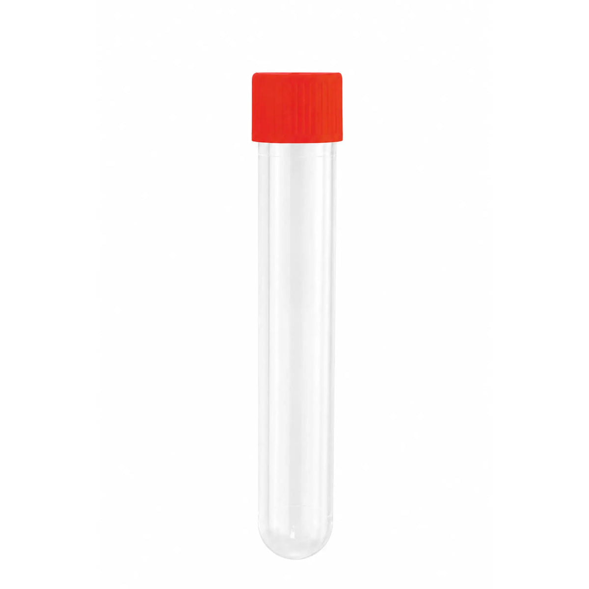 PP-Röhrchen 13 ml | 101 x 16,5 mm | rot | steril | mit montiertem Verschluss