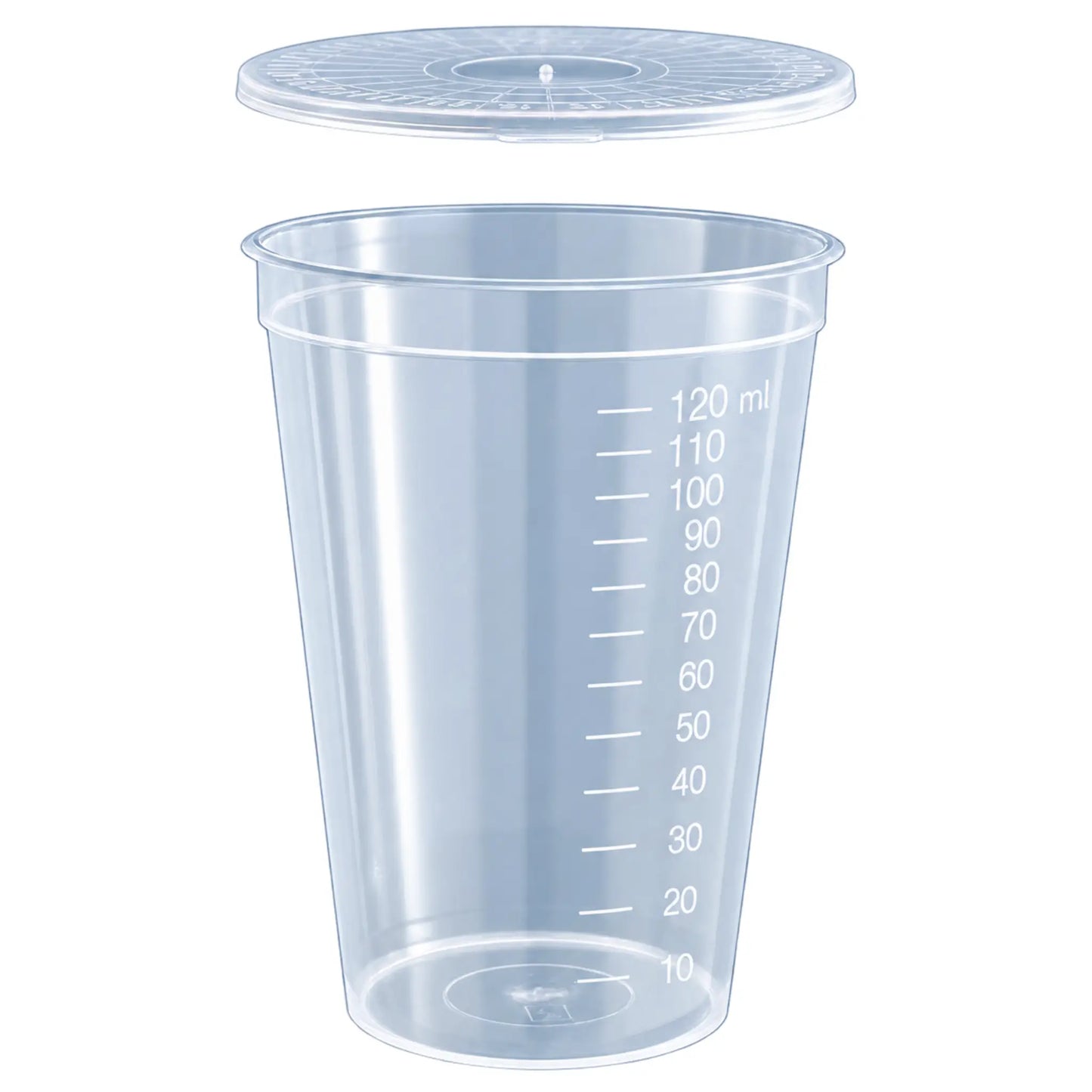 Mehrzweckbecher 125 ml, PP, farblos ohne Deckel