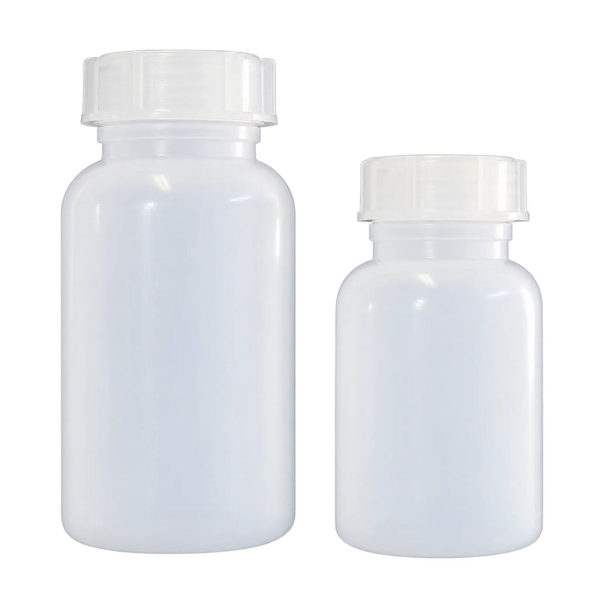 Wide-mouth bottle, PE-LD, with screw cap