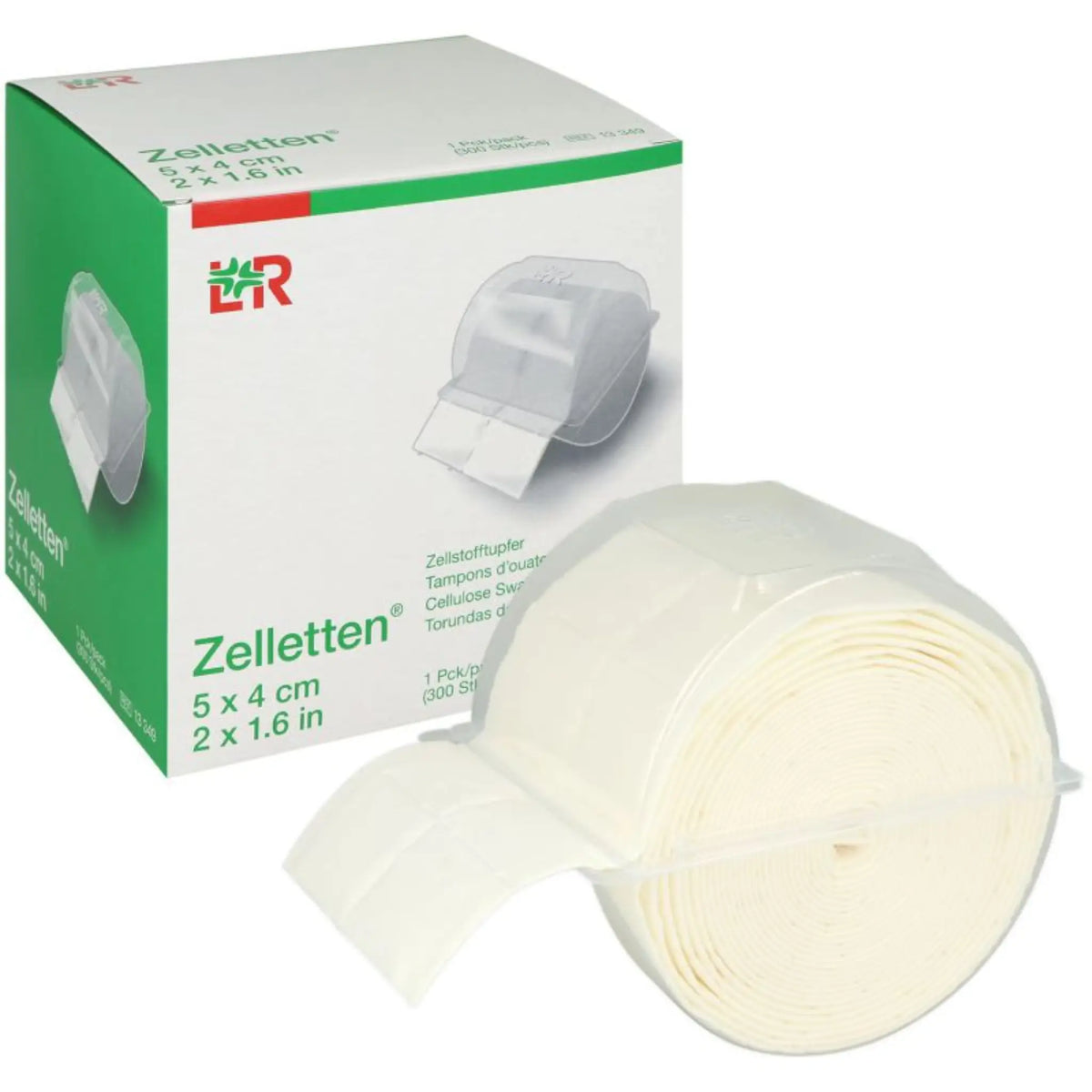 Zelletten Zellstoff Tupfer