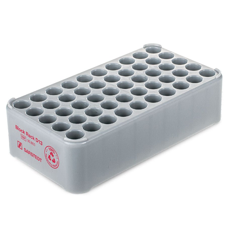 SARSTEDT AG & Co.KGBlock Rack D13 Reagenzglasständer Grau – (Ø 13 mm, 5 x 10 Raster)DocMed GmbH