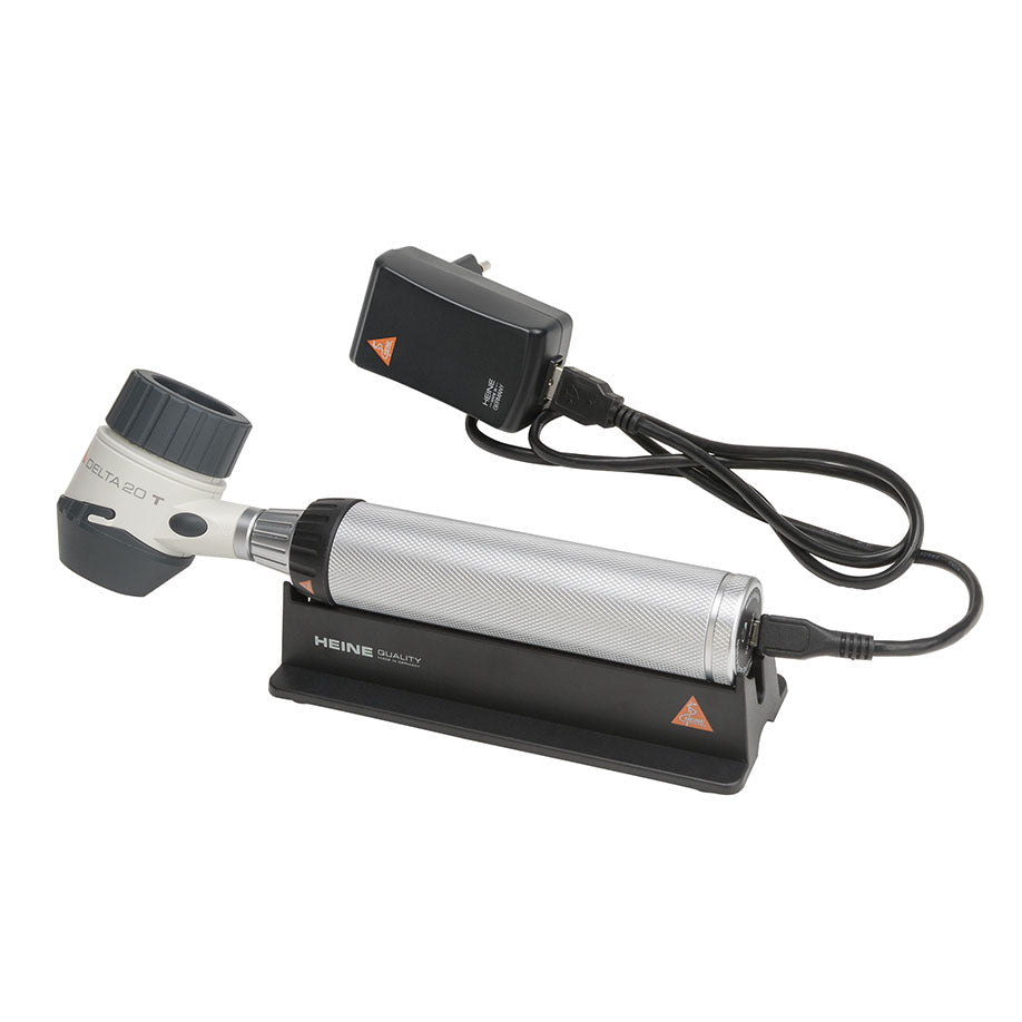 Heine OptotechnikDELTA 20 T LED Dermatoskop mit Kontaktscheibe mit Skala, BETA4 USB Ladegriff mit USB Kabel und SteckernetzteilDocMed GmbH