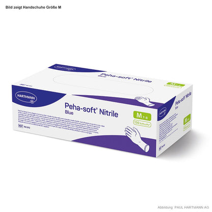 Peha-soft nitrile blue powderfree, U.-Handschuhe, unsteril